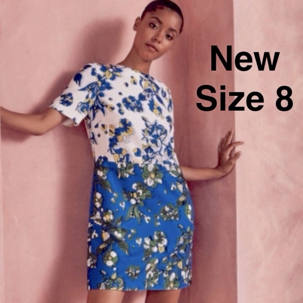 New Ted Baker Col by Numbers canvas blue tunic dress Size 3 /US 8 with tags⭐️⭐️